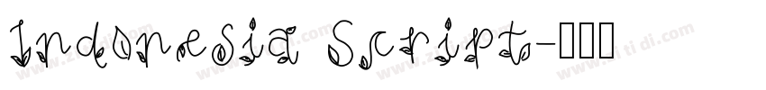 Indonesia Script字体转换